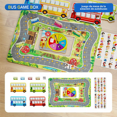 Juego De Mesa Bus Stop, Ajedrez, Mesa De Juego De Aprendizaj