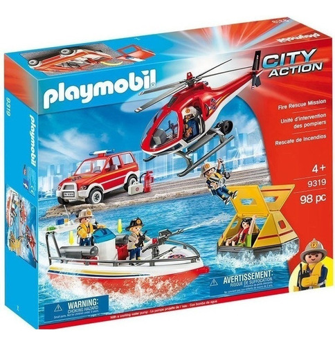 Playset Playmobil City Action Rescate De Incendios Tun