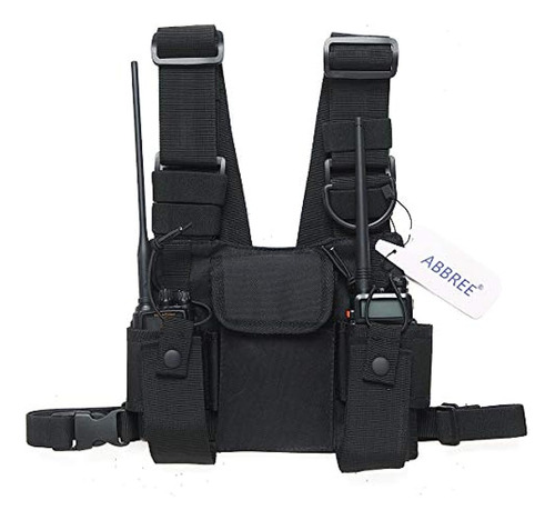 Abbree Front Pack Pouch Holster Vest Rig Chest Bag Estuche D