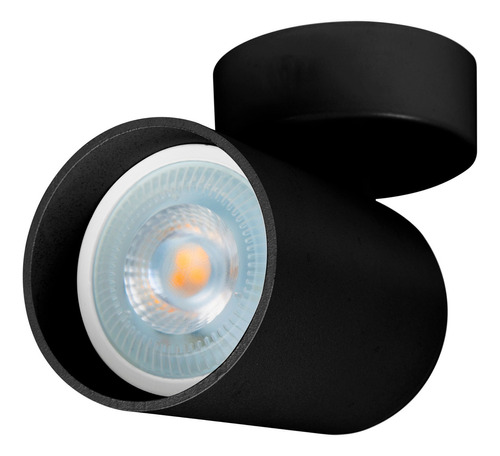 Lámparas De Techo Modernas Spot Dirigible De Sobreponer En Plafón Soquet Gu10 120 V Illux Tl-5150.ncan Negro