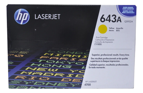 Toner Hp Q5952a {643a} Amarillo Original 