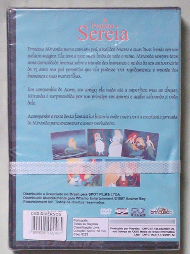 Dvd A Pequena Sereia - Vídeo Brinquedo - Lacrado
