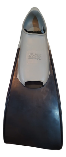 Aletas Zoggs Long Blade Rubber Fin Grey/black Eu43/44