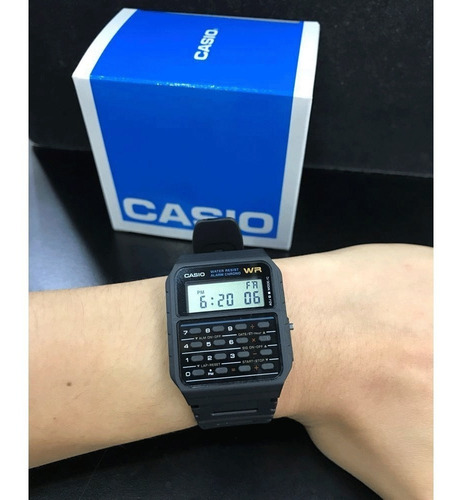 Imagen 3 de 5 de Reloj Hombre Casio Ca-53w-1 Calculadora Digital / Lhua Store