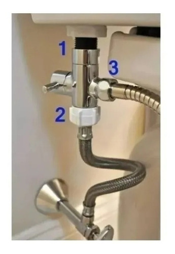 Imagen 3 de 3 de Ducha Bidet Arabe Wc Inodoro Acero Inoxidable Kit Completo