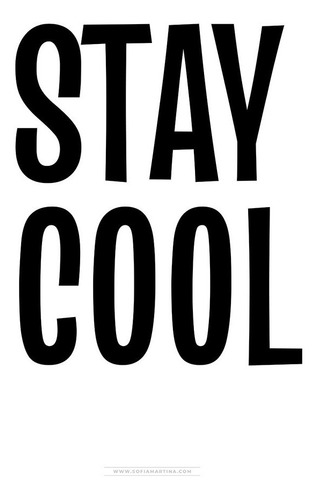 Stay Cool. Lamina Impresa Para Cuadro Estilo Nórdico.