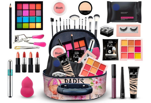 Imagem 1 de 2 de Maleta Maquiagem Completa Ruby Rose Profissional + Brinde