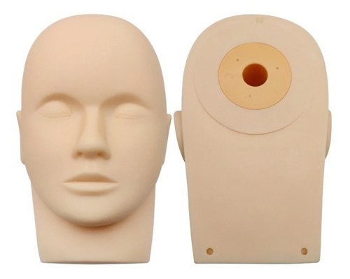 Imagen 1 de 4 de Maniquí Cabeza Para Practica De Pestañas Microblading