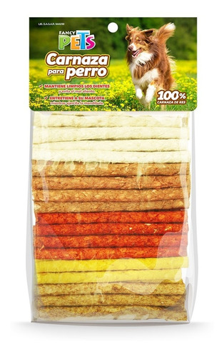Palitos Carnaza Varios Sabores 100pzas Fancy Pets