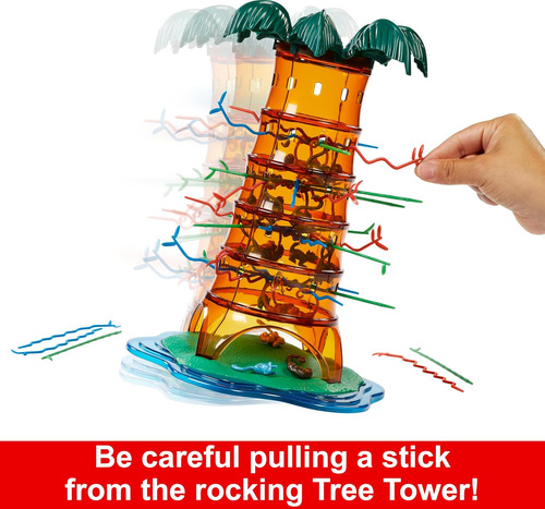 Mattel Games Kerplunk Rockin' Tree Party Game Para Noches Fa