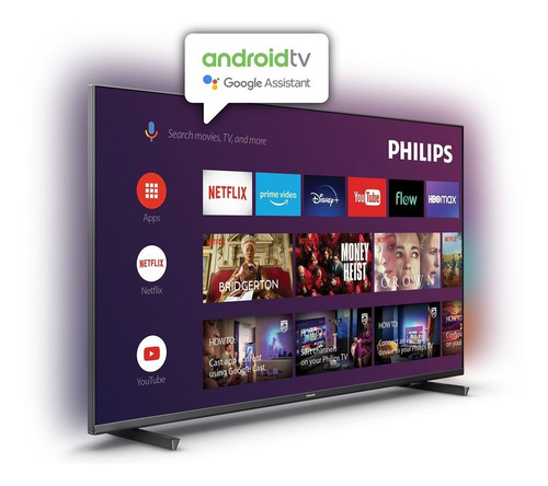 Imagen 3 de 10 de Smart Tv Android Philips Ambilight 65pud7906/55