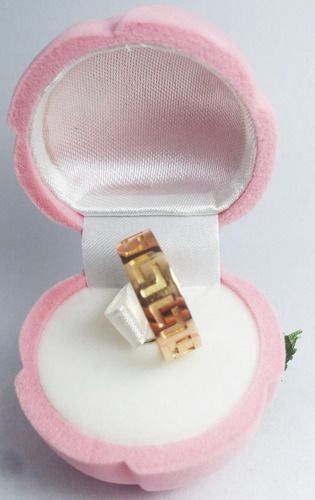 Imagen 6 de 8 de Anillo Guarda Griega Maciza 6mm Oro 18k A207 Jr Joyas
