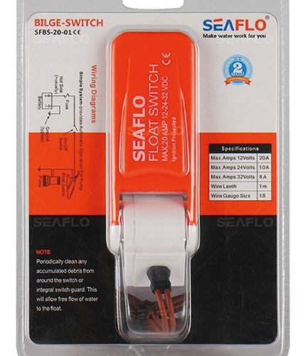 Bomba De Porão 2000 Gph 12v + Automático Seaflo