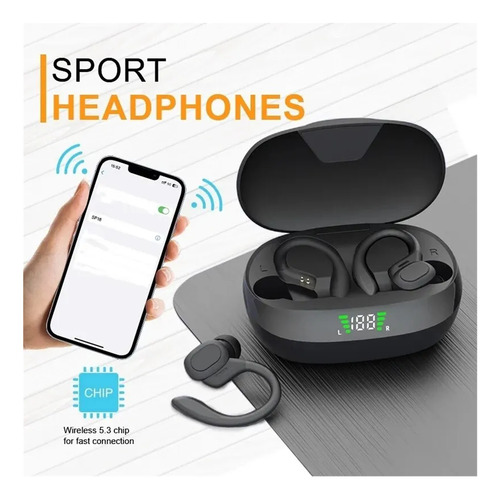 Auriculares Deportivos Inalámbricos Gancho Oreja Resistente