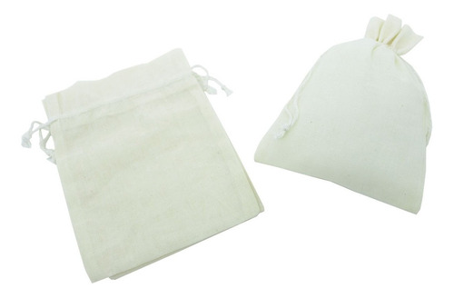 50 Saquinhos De Algodão Cru 12 X 16 Cm - Artesanal Promoção