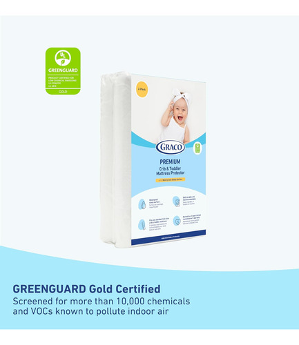 Graco Premium Protector De Colchón Impermeable Para Cuna Y N