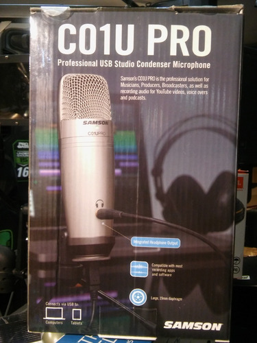 Imagen 6 de 10 de Micrófono Condenser Samson C01upro Usb Estudio Profesional