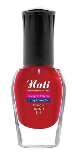 Imagem 2 de 2 de Esmalte Nati 5free - Pimenta - 8ml - Kit Com 6 Frascos