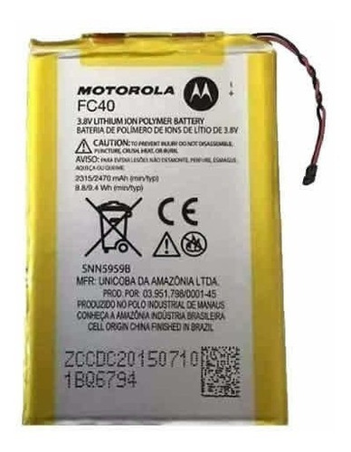 Bateria Motorola Fc40 Xt1540 Xt1542 Moto G3