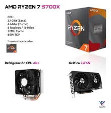 Imagen 2 del producto Pc Gamer+monitor 27+perif Ryzen 7 5700 32gb 1tb Rtx 3060 32 Gb
