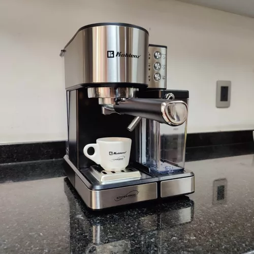 Máquina de café espresso profesional composición perfecta muy