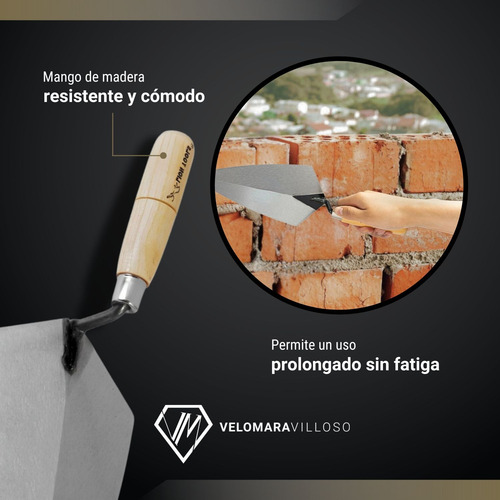 Cuchara Para Albañil Filadelfia 9 Pulgadas Mango Madera
