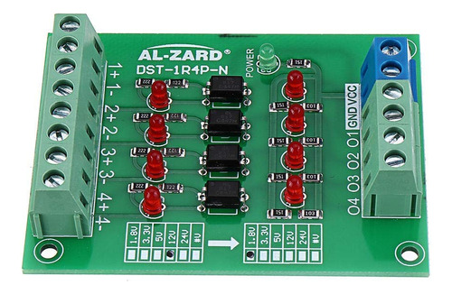 Placa Optoacoplador Aislamiento 4 Canal 3 Uds 12v 24v Modulo