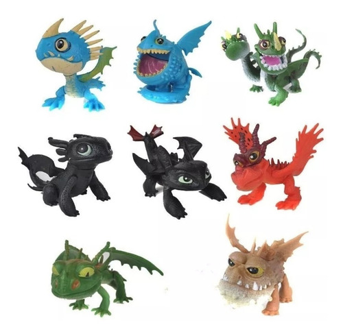 Como Treinar O Seu Dragão Kit Com 8 Dragões Banguela E Mais
