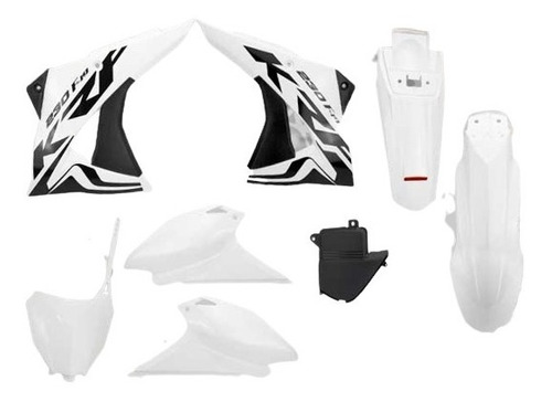 Kit Plasticos Crf230 2019 Blanco Para Moto 