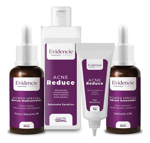 Kit Antiacne Ácido Salicílico + Niacinamida + Ácido Glicólic