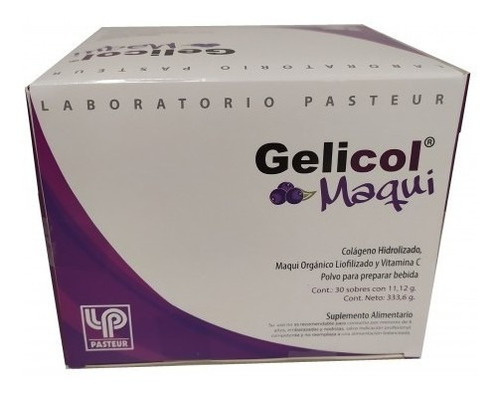 Gelicol Maqui Colageno En Polvo 10gr + Maqui X30sob.