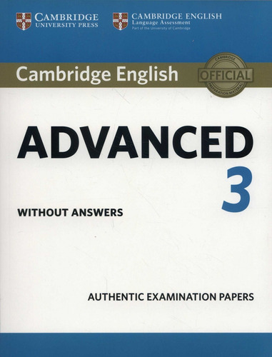 Libro Cambridge English Advanced 3 Student´s Book - 