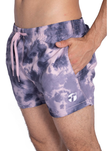 Short De Baño Topper Super Slim Hombre Moda Rosa