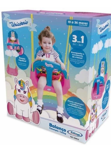 Imagen 1 de 5 de Hamaca, 3 En 1, Niños Bebés, Adaptable, Uni Y Dino. Xalingo