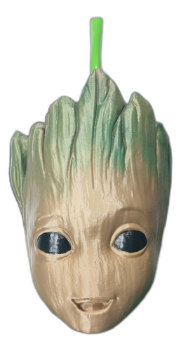 Mate Groot O Baby Groot Con Interior Silicona Impreso En 3d