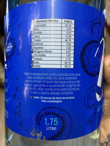 Água Mineral Com Gás Ix Soda Clássica 1,75lt Com 12 Unidades