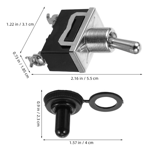 Miniinterruptor De Palanca De 5 Piezas: Tapa Resistente A La
