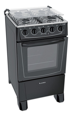 Cocina James C 105 B Negra Gas Js Ltda