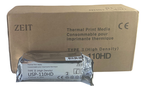 Papel Térmico Zeit Usp 110hd Para Ultrasonido C/10 Rollos