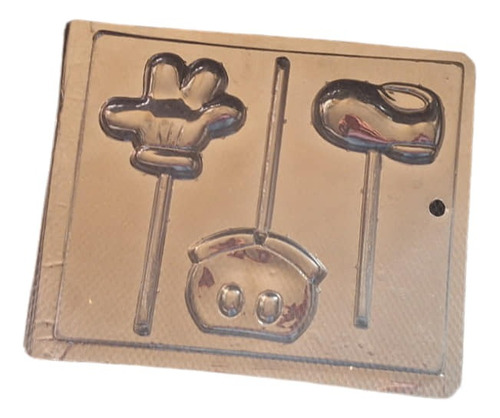 *molde Paletas Chocolate Mickey Mouse Short Zapato Guante*