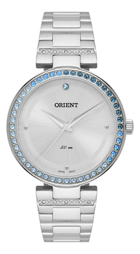 Relógio Orient Eternal Feminino - Fbss0120 S1sx Cor da correia Prateado Cor do bisel Prateado