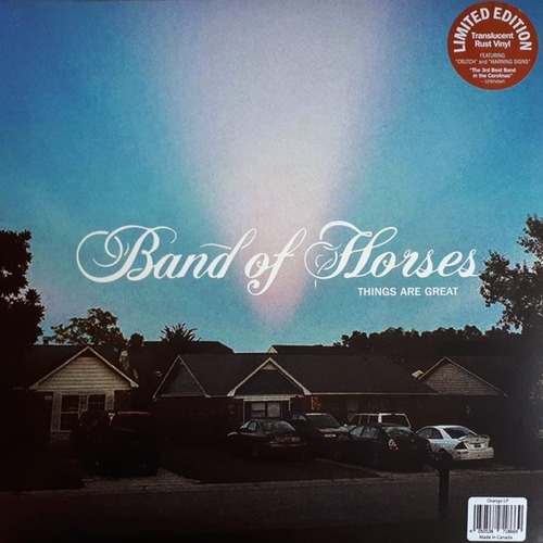 Band Of Horses Things Are Great Lp Traslucido