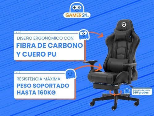 Silla Gamer Reclinable Cuero Ecológico Evolve 418 Tgh