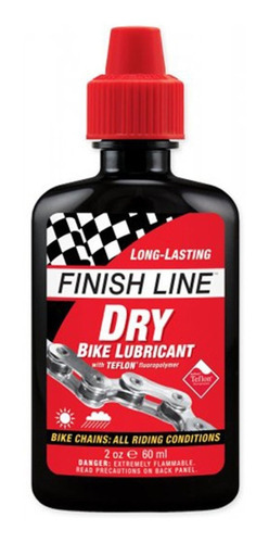 Imagen 1 de 3 de Aceite Lubricante Bicicleta Finish Line Seco (60ml)