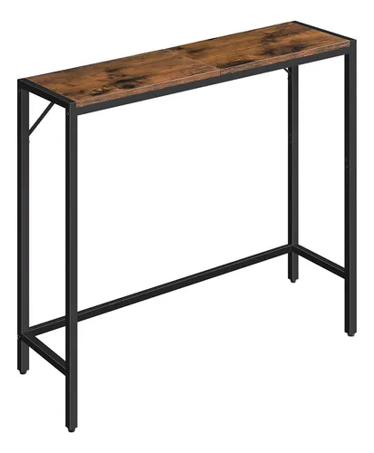 Mesa Consola Mahancris, Mesa De Sofá Estrecha, Mesa De Sofá