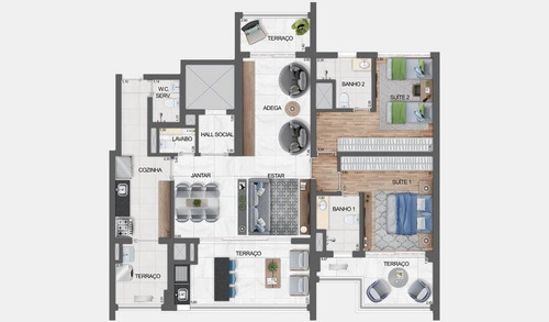Imagem 22 de 26 de Garden Residencial Para Venda, Vila Mariana, São Paulo - Gd5726. - Gd5726-inc