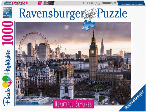 14085 Londres Big Ben Rompecabezas Ravensburger 1000 Piezas