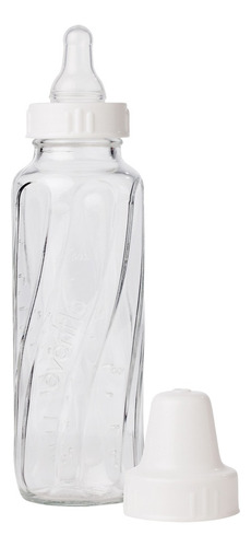 Set 1 Biberon Evenflo Vidrio 8 Oz Y 1 Biberon Evenflo Vidrio Color Blanco Biberón De Vidrio