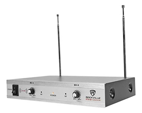 Rockville Rwm1202vh Vhf Receptor De Micrófono De Mano Dual