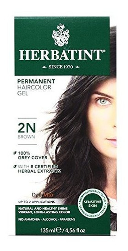 Herbatint 2n Brown Permanent Herbal Haircolour Gel 1 Box